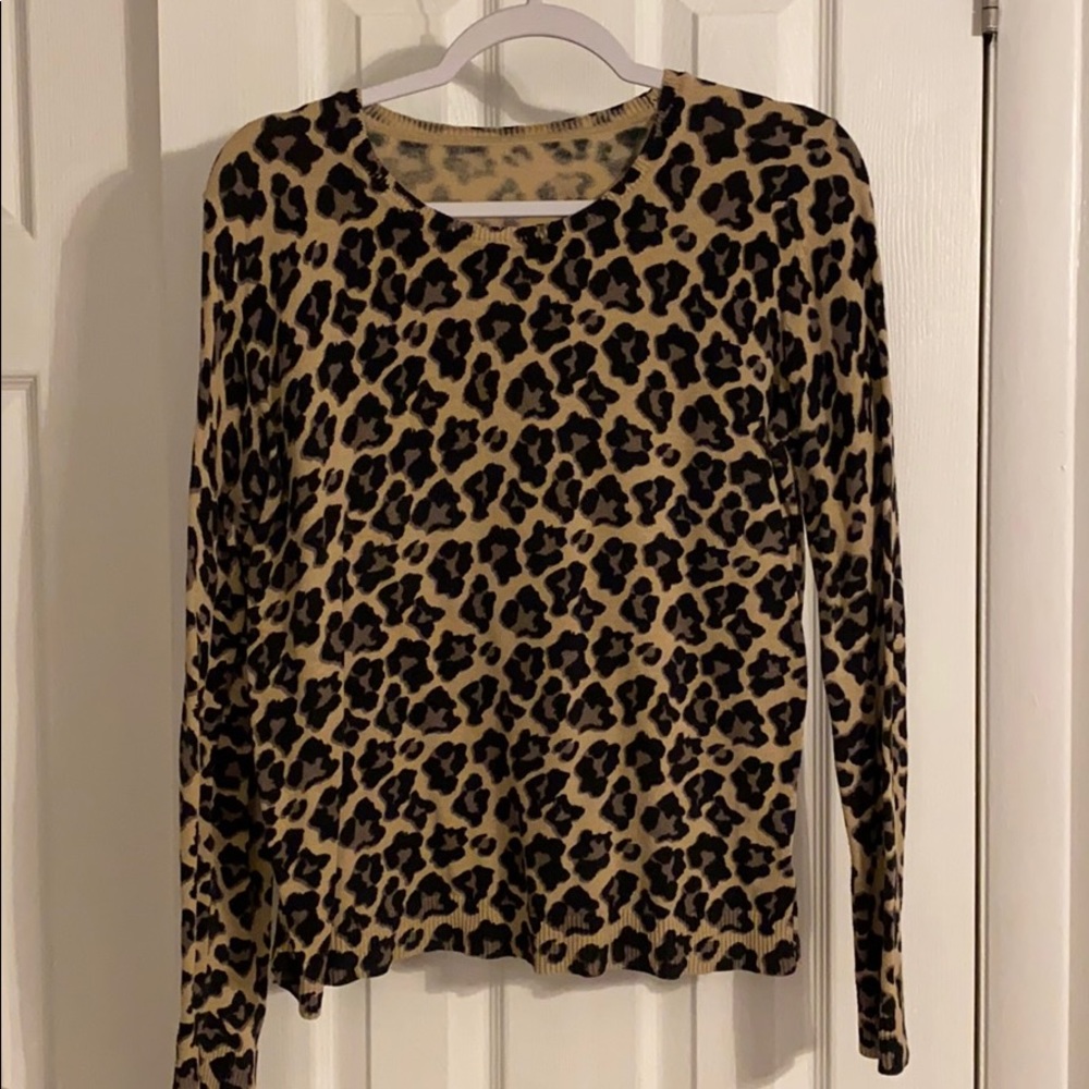 Leopard print, thin sweater